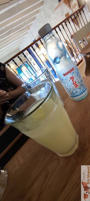 Homemade limonade at Mori Cafe in Paris