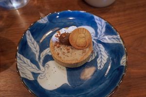 Chestnut tart at Mori Cafe in Paris