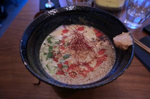 Tan-tan men at Mori Cafe in Paris