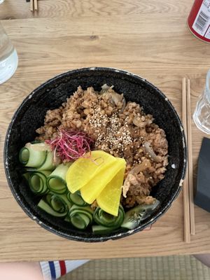 Gyūdon  at Mori Cafe in Paris