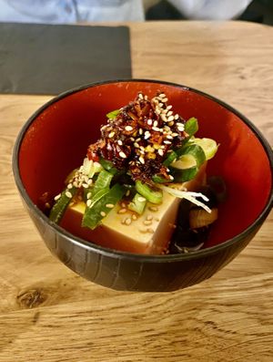 Chili Tofu  at Mori Cafe in Paris