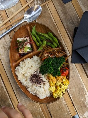 Bento box at Mori Cafe in Paris