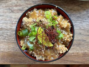 Mini Donburi  at Mori Cafe in Paris