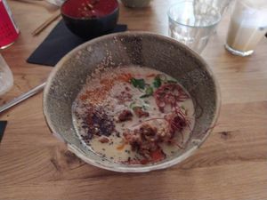 tantamen, gluten free option, very good at Mori Cafe in Paris