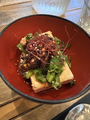 Chili tofu  at Mori Cafe in Paris
