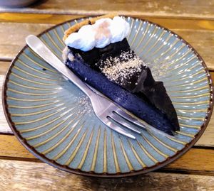 Black Sesame Flan at Mori Cafe in Paris