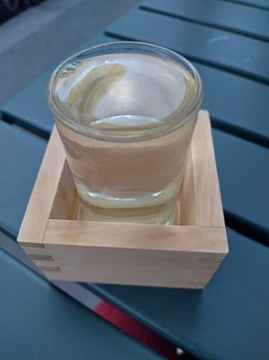 Sake at Mori Cafe in Paris