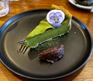 Matcha Flan at Mori Cafe in Paris