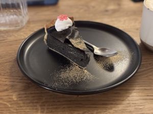 Flan sésame  at Mori Cafe in Paris