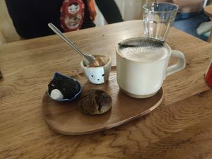 Café gourmand at Mori Cafe in Paris