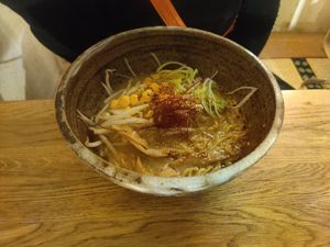 Miso ramen at Mori Cafe in Paris