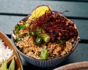 Mini donburi at Mori Cafe in Paris