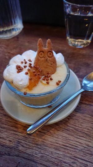 Deconstructed yuzu tartelett A fun dessert. 6.50 euro. at Mori Cafe in Paris