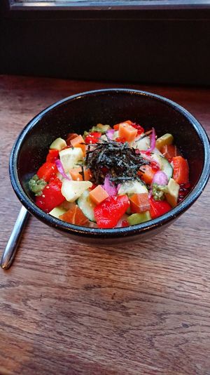 Chirashi, dish of the season (too expensive for 16 euro, though I'm sure certain ingredients aren't cheap) at Mori Cafe in Paris