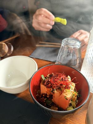 Chili tofu   at Mori Cafe in Paris