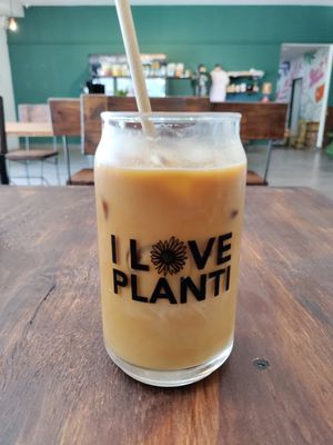 Iced coffee at Planticeria in Panama City