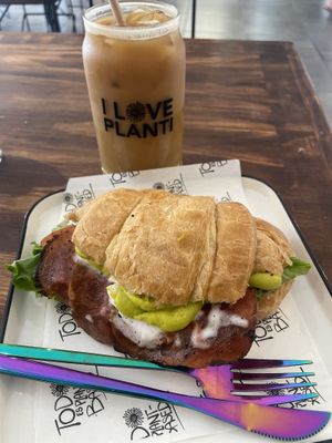 Brunch croissant was delicious   at Planticeria in Panama City