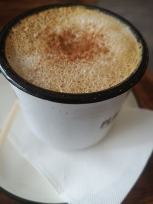 Cappuccino with Oat milk at Planticeria in Panama City