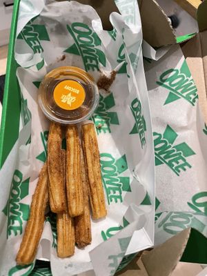 churros #Veganuary at Oowee Vegan in North London