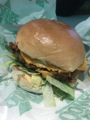 ‘Chick’ burger  at Oowee Vegan in North London