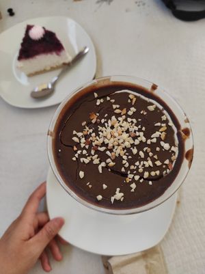 Copa de chocolate y café at Imperio Vegano in El Campello