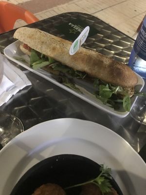 Bocadillo de heura. at Imperio Vegano in El Campello