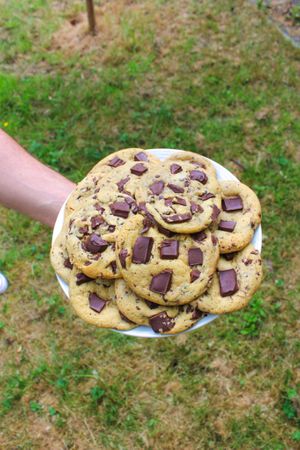 Chocolate chip cookies at Lulu's Cookies in Swindon