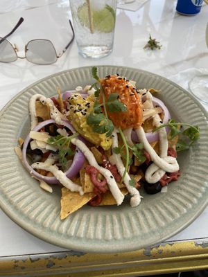 Vegan nachos  at Rustic and Blue in Phuket