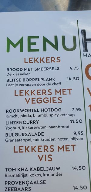 M3nu at Streetfood Bistro Hard & Ziel in Middelburg