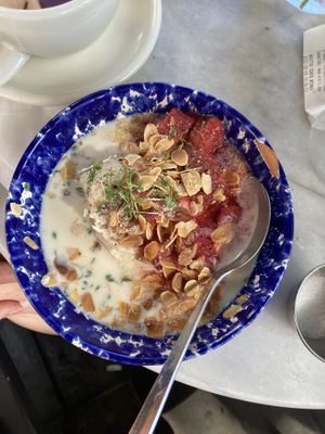 mannagrynsgryt  at À la Lo in Stockholm