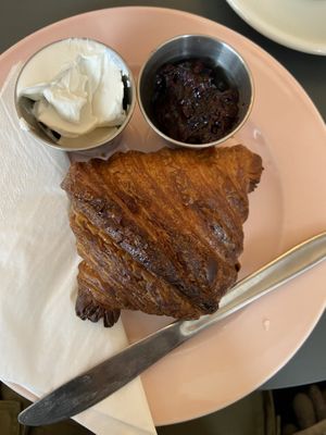 Croissant with cream cheese and marmalade   at À la Lo in Stockholm