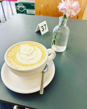 Kurkuma Latte  at À la Lo in Stockholm