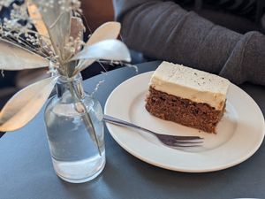 Carrot cake at À la Lo in Stockholm