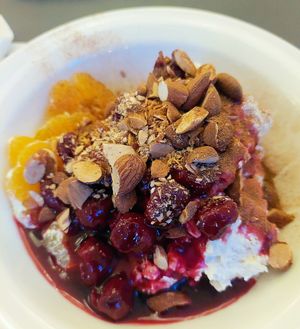 Sweet christmas porridge at À la Lo in Stockholm