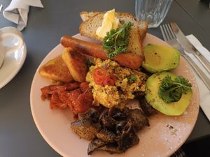 Brunch plate at À la Lo in Stockholm