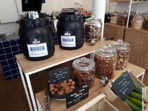 Coffee, nuts and almonds at La Station in Paris