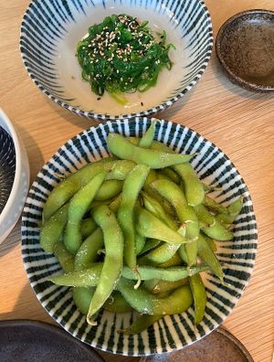 Seaweed salad & edamame  at WholeLifeGo in Calgary