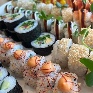 Over 20 kinds of vegan sushi at WholeLifeGo in Calgary