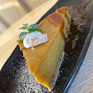 Ginger Spiced Kabocha Pie with Miso Caramel at WholeLifeGo in Calgary