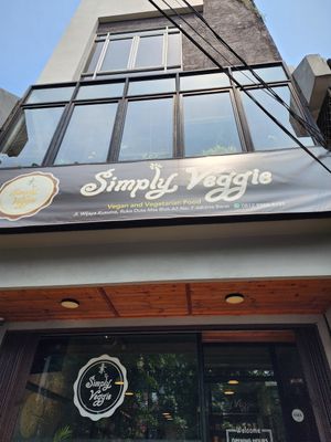 Outside at Simply Veggie in Jakarta