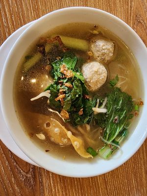 Baso aloha at Simply Veggie in Jakarta