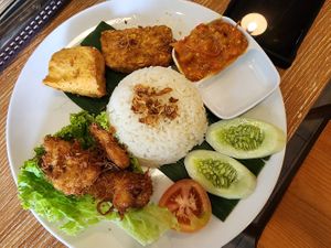 Nasi pecel (Tuesday only) at Simply Veggie in Jakarta