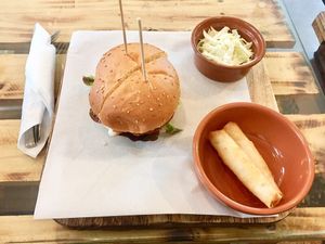 Burger combo at Sendyani Vegan Cafe in Jounieh