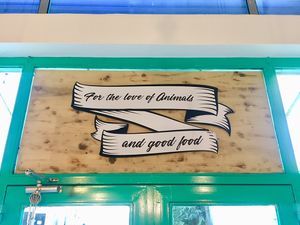 “For the love of animals and good food." at Sendyani Vegan Cafe in Jounieh