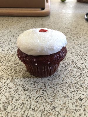 Vegan red velvet (special order) at Buttercups Cupcakes in Shreveport