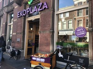 Entrance at EkoPlaza in Leiden