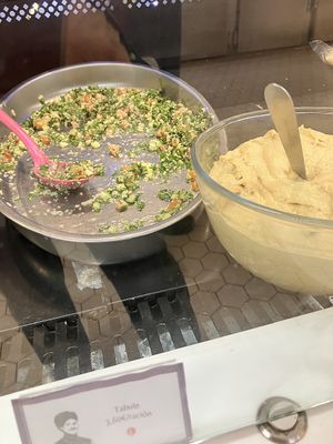 Prepared vegan option  at Mercado Central de Valencia in Valencia