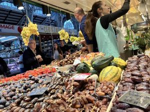 Dates at Mercado Central de Valencia in Valencia