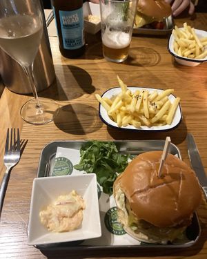 Hawaiian burger 🌺  at Timmy's Bar & Kitchen in Carlisle