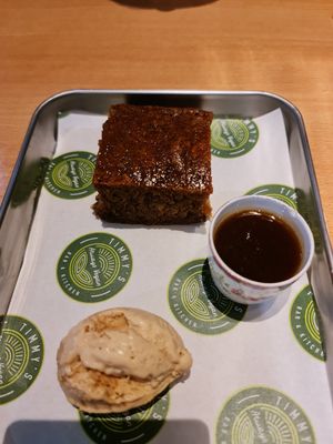 Sticky toffy pudding at Timmy's Bar & Kitchen in Carlisle